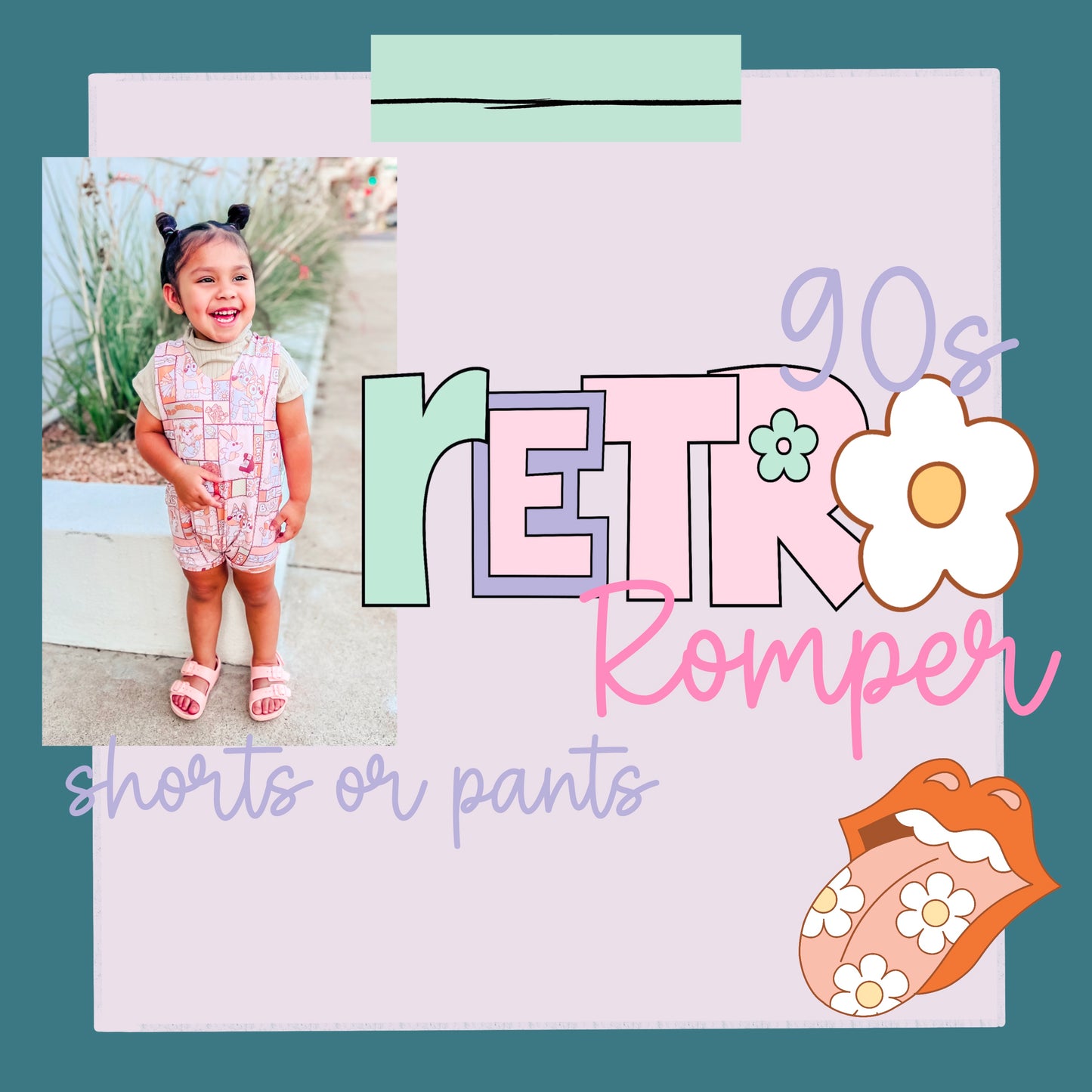 90s Retro Romper